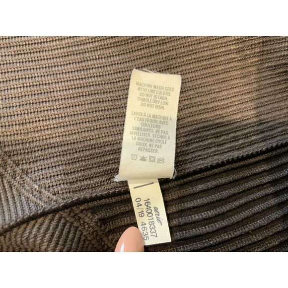 Aerie Brown High Waisted Capri Stretch Comfort Leggings Size Extra Large - Picture 13 of 13